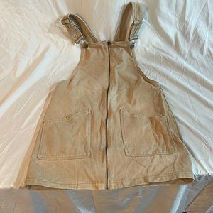 Kendall & Kylie tan denim mini overall dress